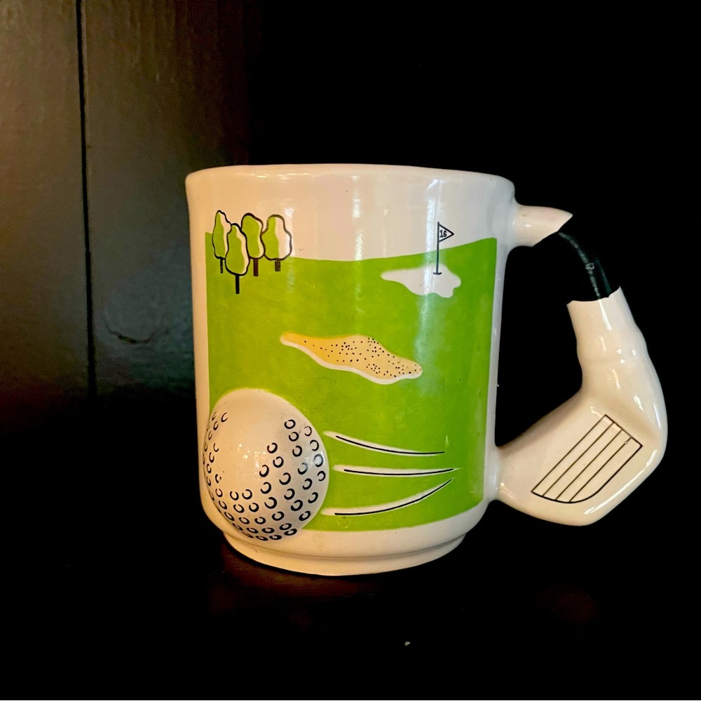 Vintage 3D Emson Golf Mug